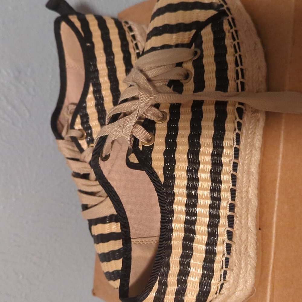Sam Edelman Cabrera Platform Espadrille Lace Up Sneaker